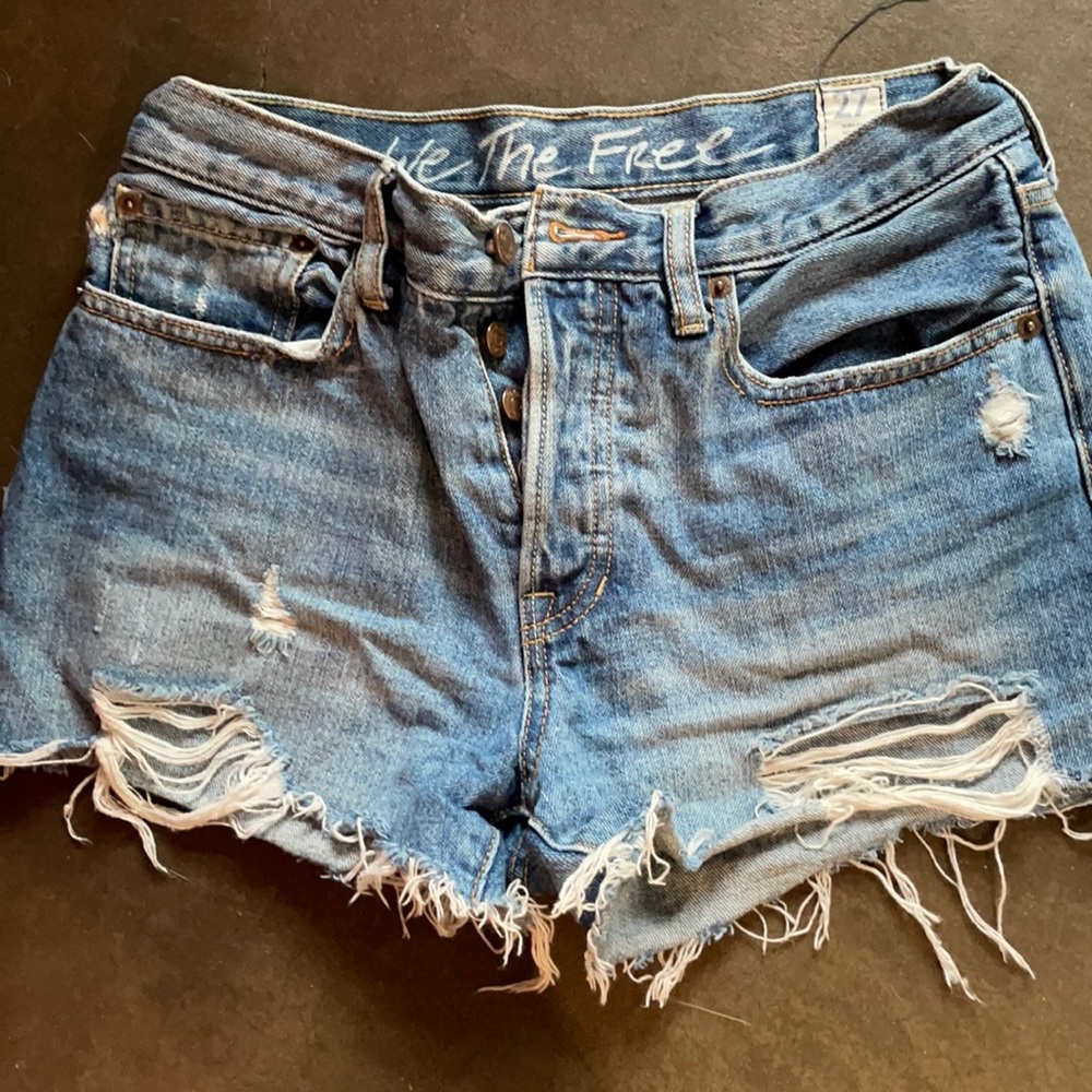 Free People jean shorts